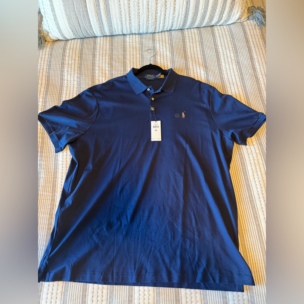 NWT Polo by Ralph Lauren Men's Deep Blue Polo Shirt size XXL